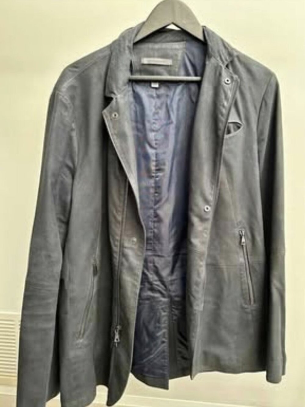 John Varvatos Suede Kacket 38R